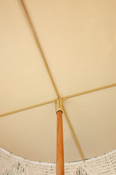 Handgeknoopte Parasol - Polynesië- Crème 250cm - Handgeknoopte parasol - Todo Bien - livinglovely.nl