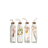 Hangende Flessen Kleurrijk Gedroogde Bloemen Glas Mix Medium Set van 4 - Paas - J-Line - livinglovely.nl