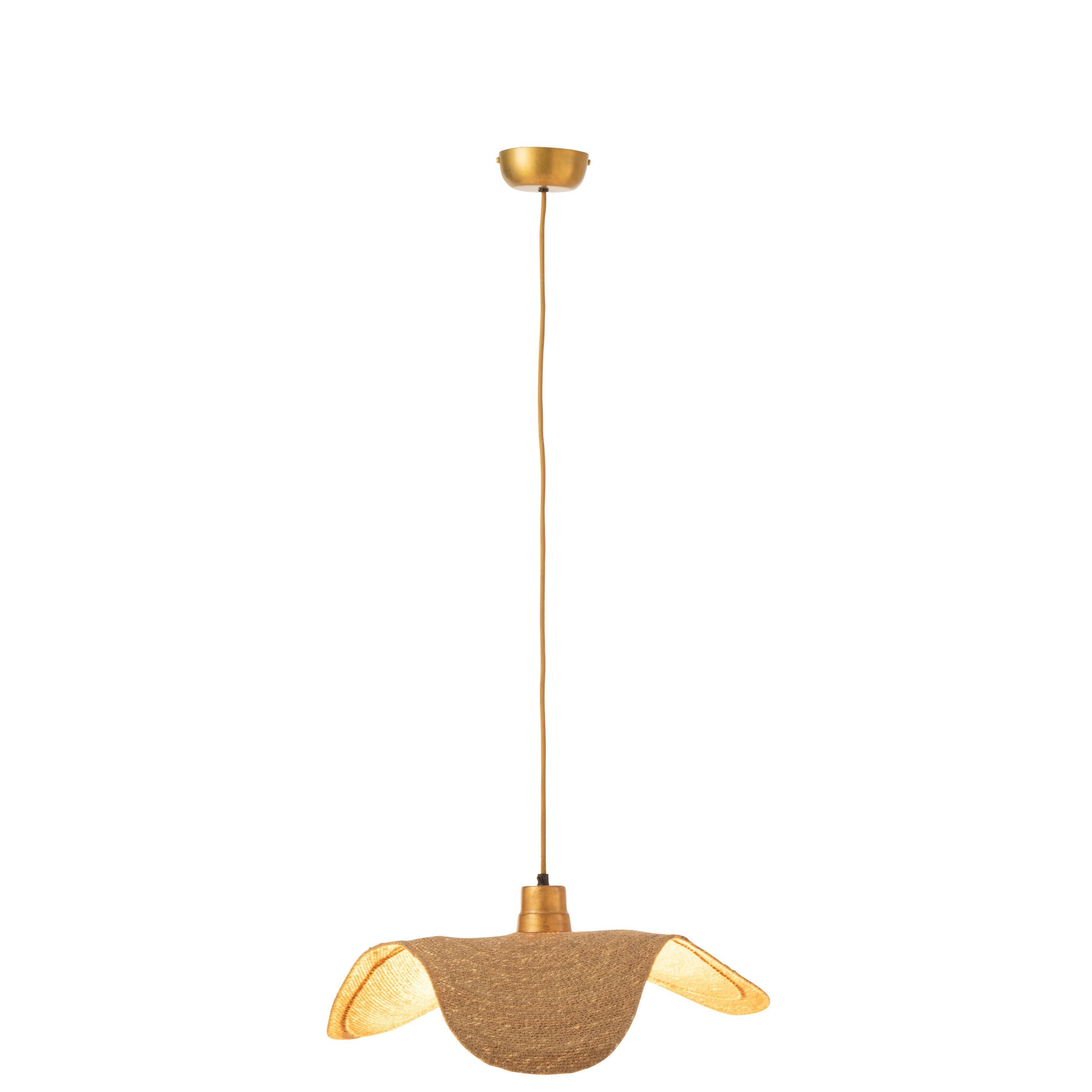 Hangende Lamp Moonj Gras Naturel Small - Hanglamp - J-Line - livinglovely.nl
