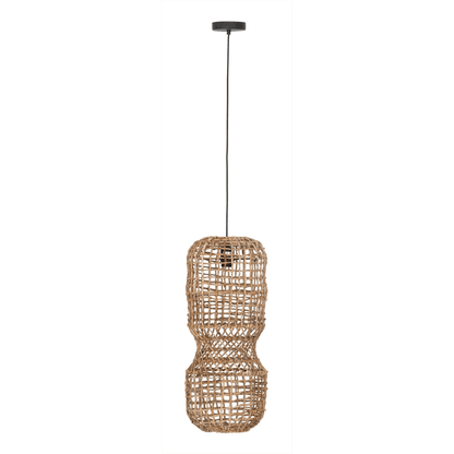 Geweven abaca hanglamp Blanes Small lichtspel MUST Living