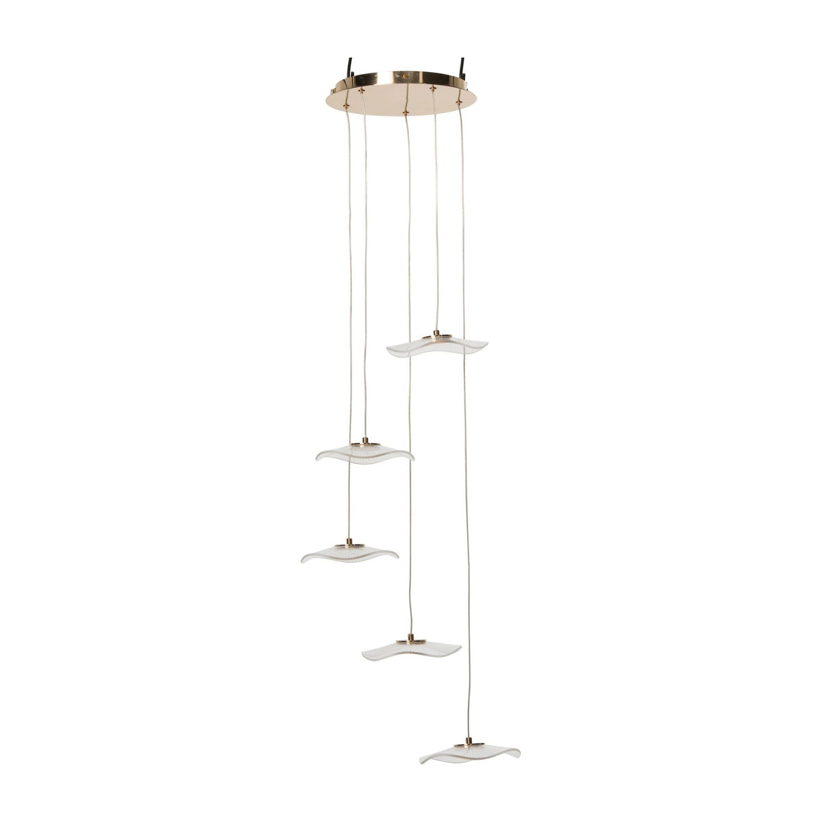 Hanglamp Bloem Acryl Goud Large J-Line