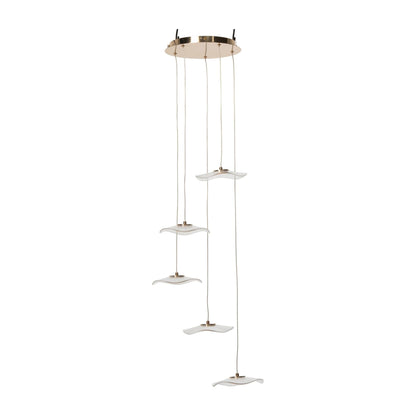 Hanglamp Bloem Acryl Goud Large J-Line