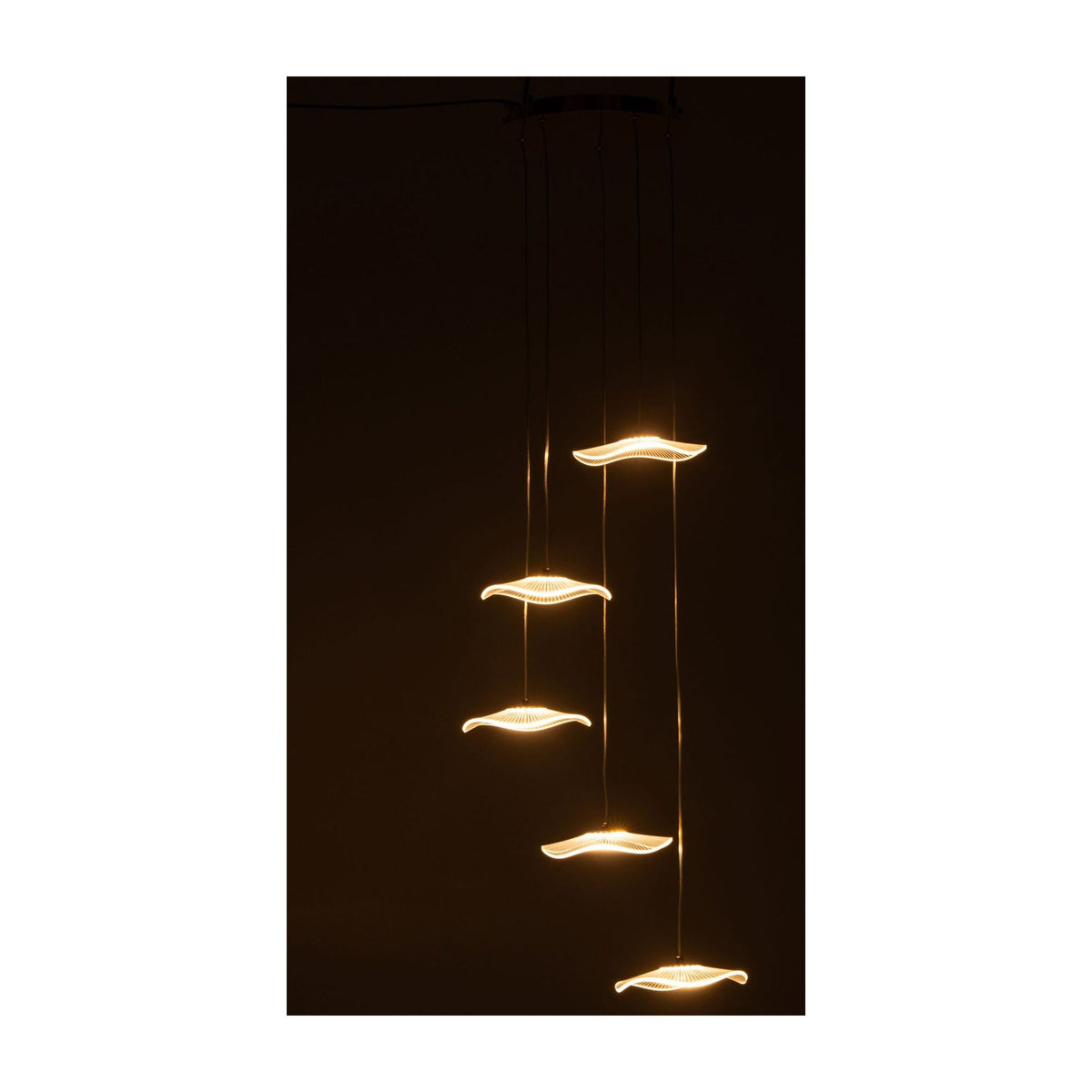 Hanglamp Bloem Acryl Goud Large J-Line
