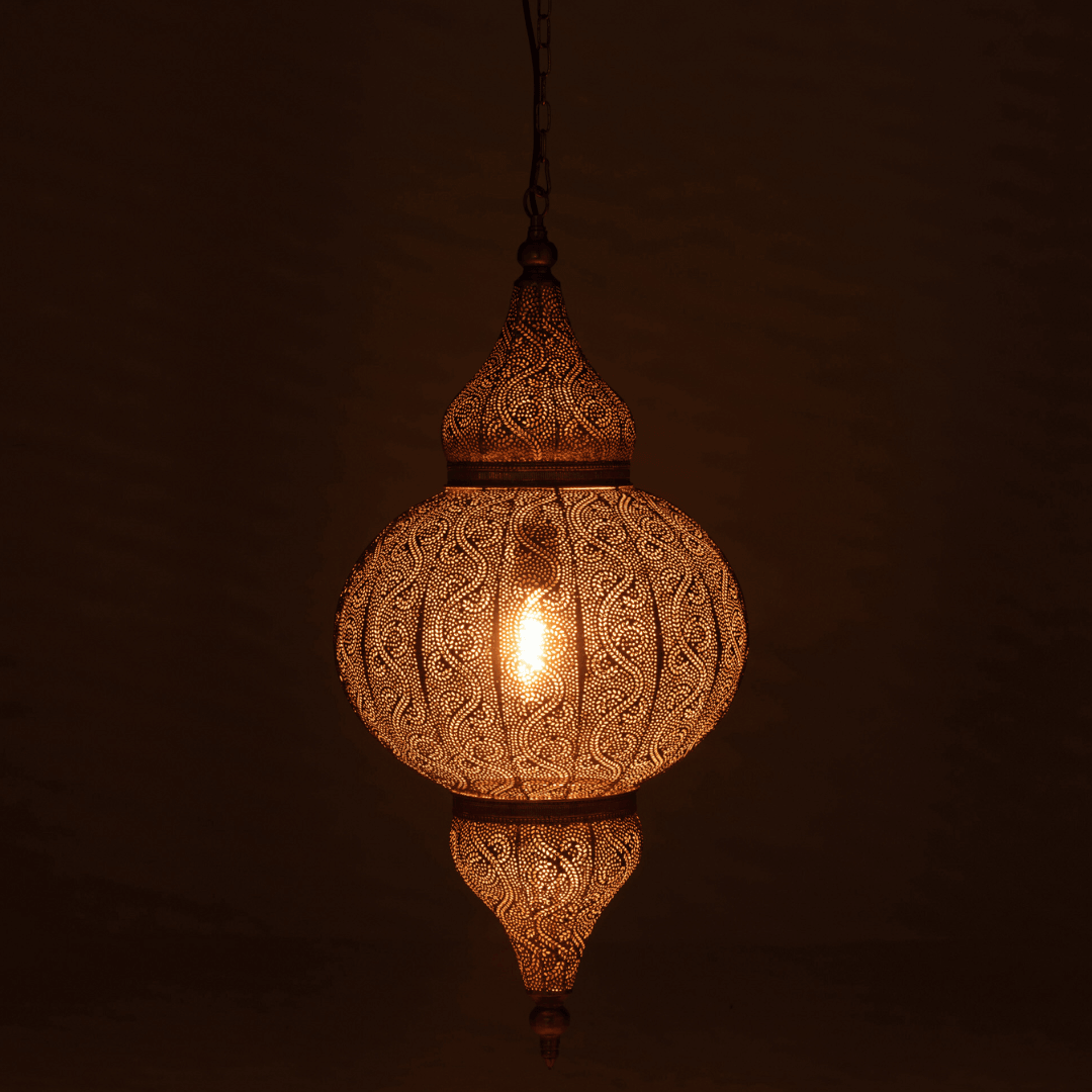 Hanglamp Boor Metaal Goud Large - Hanglamp - J-Line - livinglovely.nl