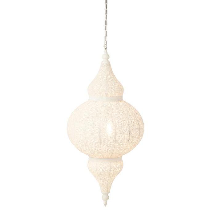 Hanglamp Boor Metaal Wit Large - Hanglamp - J-Line - livinglovely.nl