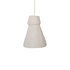 Hanglamp Chalk Pugal van Raw Materials, royale hanglamp in naturel met matte kalkachtige structuur