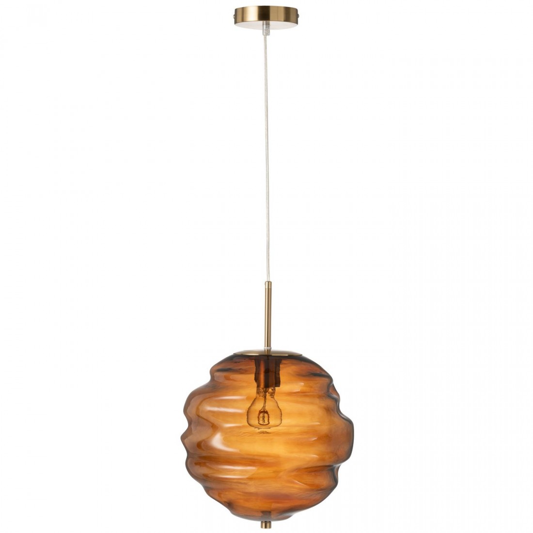 Hanglamp Glas Bruin - Hanglamp - J-Line - livinglovely.nl