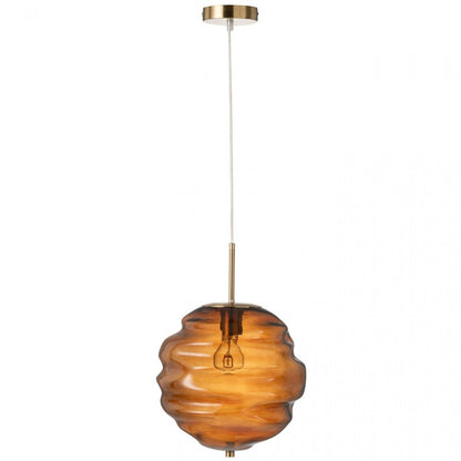 Hanglamp Glas Bruin - Hanglamp - J-Line - livinglovely.nl