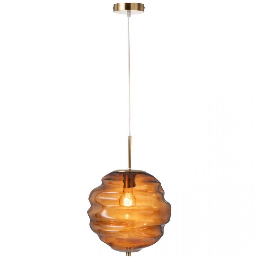 Hanglamp Glas Bruin - Hanglamp - J-Line - livinglovely.nl