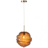 Hanglamp Glas Bruin - Hanglamp - J-Line - livinglovely.nl