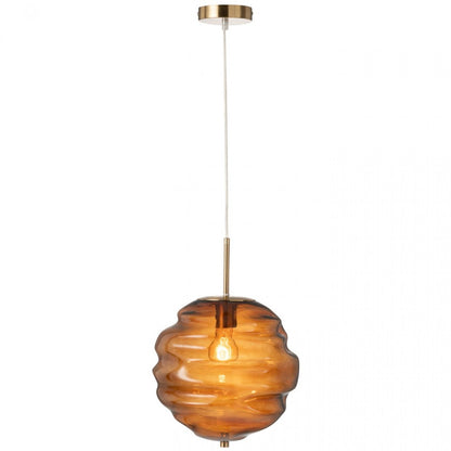 Hanglamp Glas Bruin - Hanglamp - J-Line - livinglovely.nl