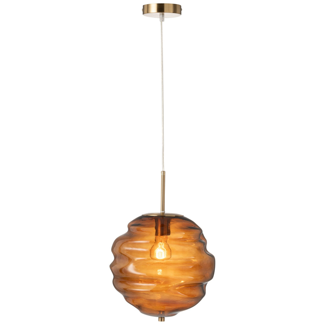 Hängelampe Glas Braun J-Line
