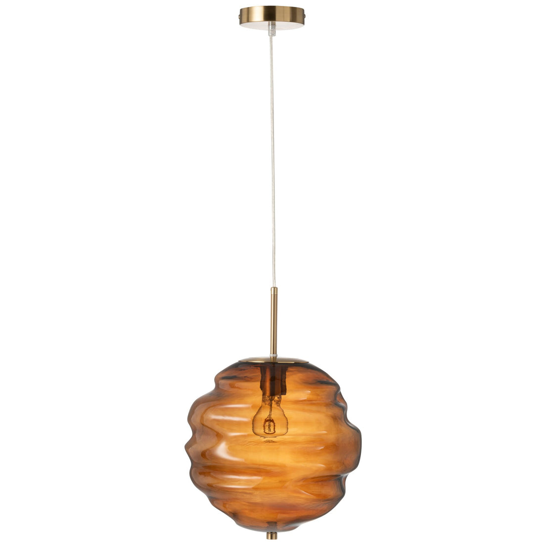 Hängelampe Glas Braun J-Line