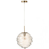 Hanglamp Glas Licht Cognac - Hanglamp - J-Line - livinglovely.nl