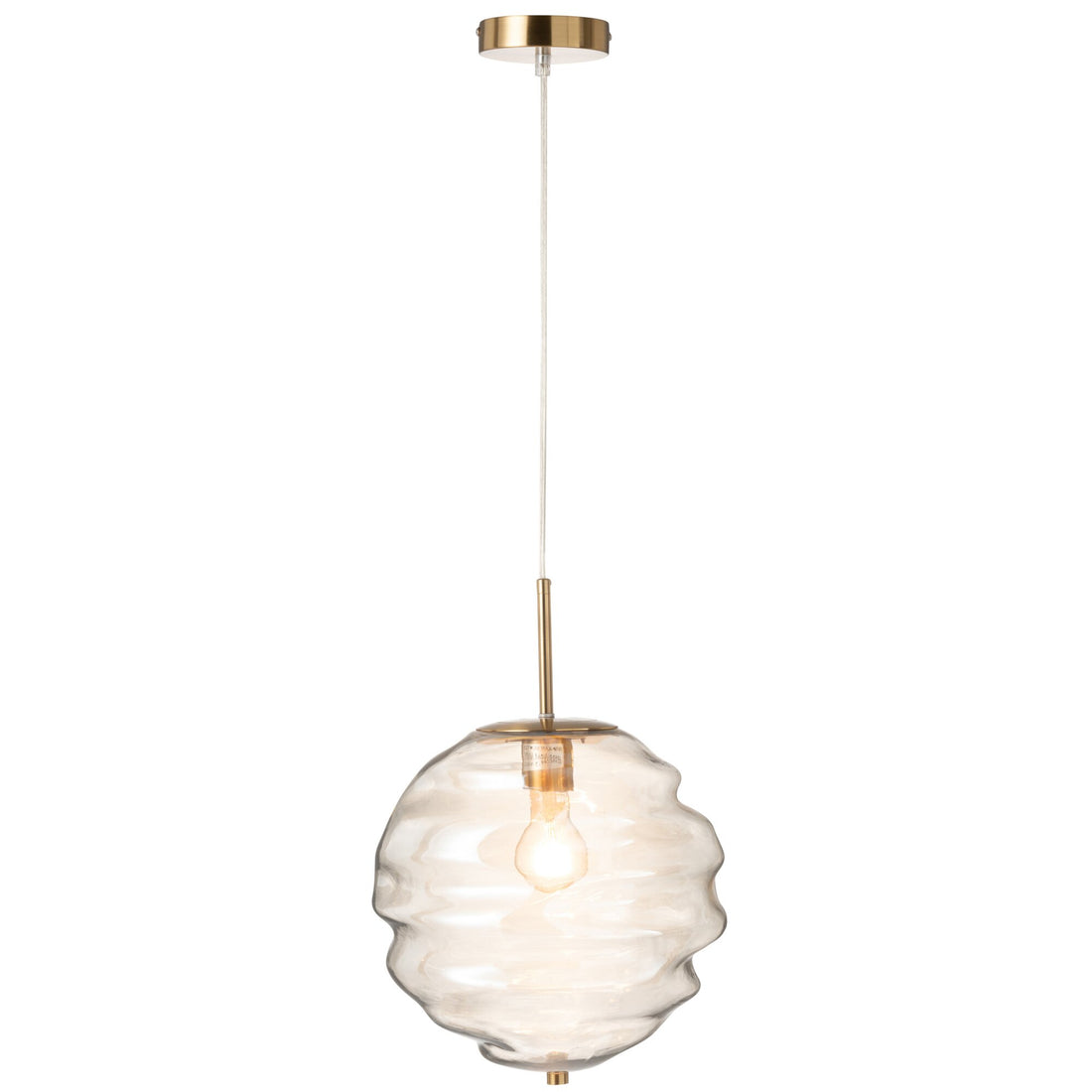 Pendelleuchte Glas Licht Cognac J-Line
