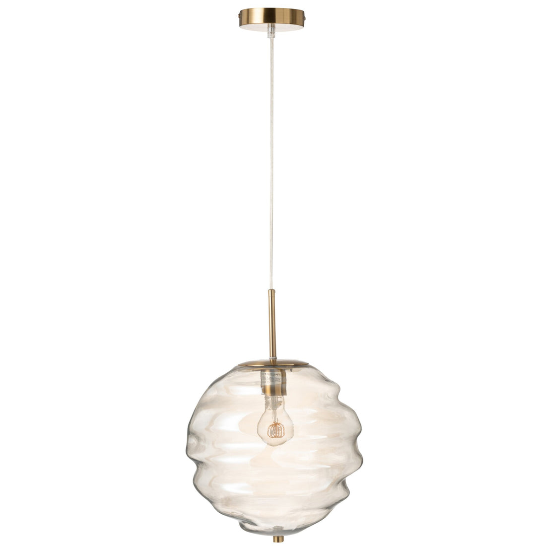 Pendelleuchte Glas Licht Cognac J-Line