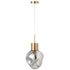 Hanglamp Goud Metaal/Glas Grijs - Hanglamp - J-Line - livinglovely.nl
