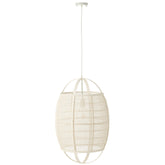 Hanglamp Ion Linnen/Bamboe Wit Large J-Line - Hanglamp - J-Line - livinglovely.nl