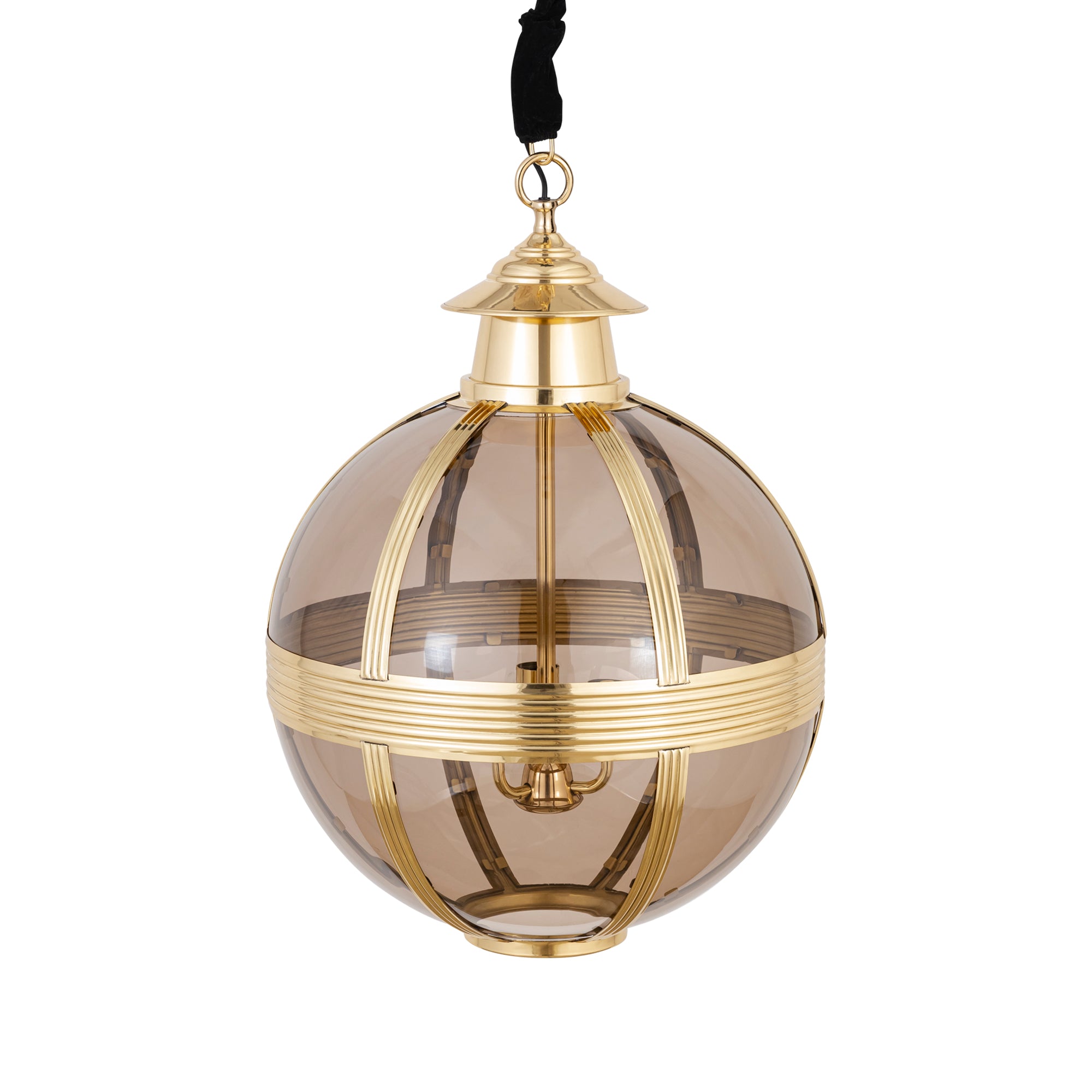 Hanglamp Mikk M - 56x56x76 cm - Glas - Messing PTMD - Hanglamp - PTMD - livinglovely.nl