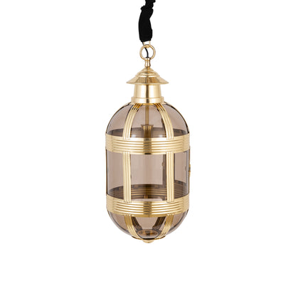 Hanglamp Mikk S - 31x31x71 cm - Glas - Messing PTMD - Hanglamp - PTMD - livinglovely.nl