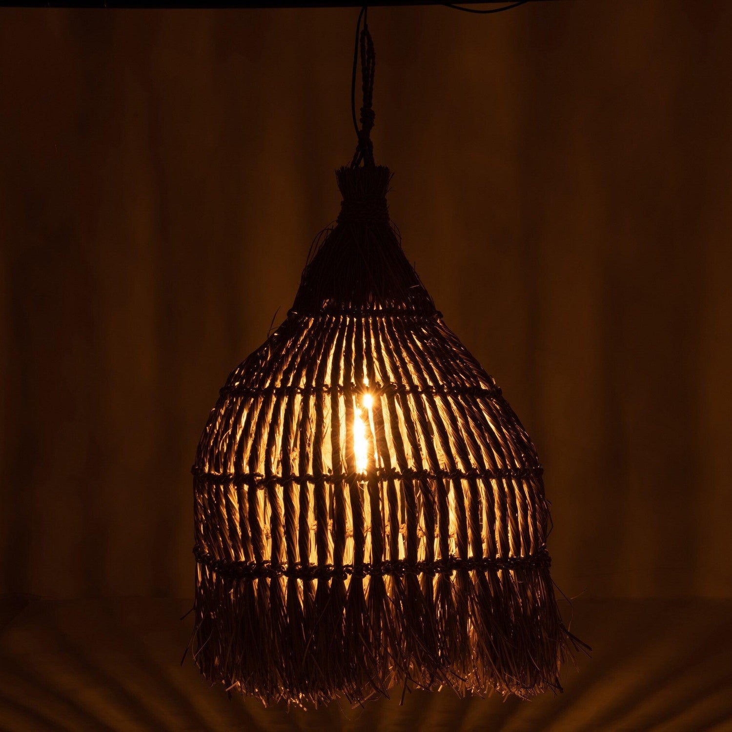 Hanglamp Twist Gras Naturel Large - Hanglamp - J-Line - livinglovely.nl