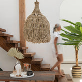 Hanglamp Twist Gras Naturel Large - Hanglamp - J-Line - livinglovely.nl