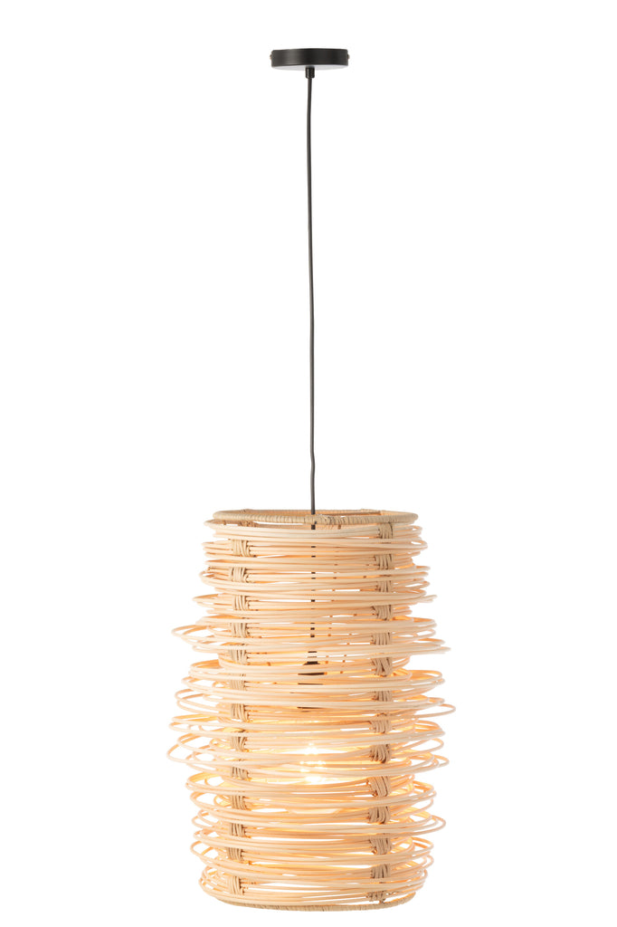 Hanglamp Wea Rotan Naturel J-Line - Hanglamp - J-Line - livinglovely.nl