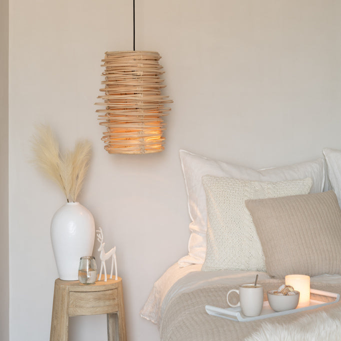 Hanglamp Wea Rotan Naturel J-Line - Hanglamp - J-Line - livinglovely.nl