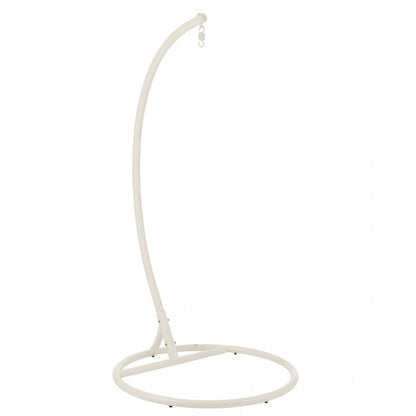 Hangstoel+Kussen Egga Metaal/Koord Grijs - Hangstoel - J-Line - livinglovely.nl