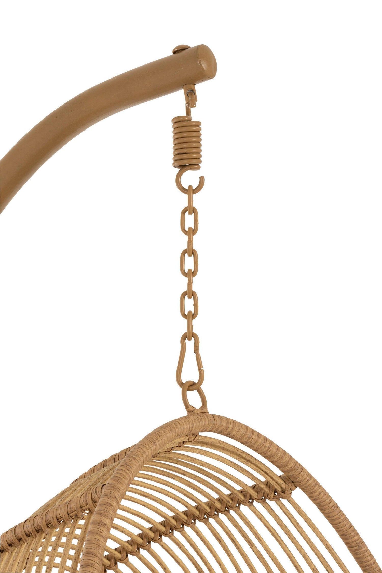 Hangstoel Ovaal Staal Naturel - Hangstoel - J-Line - livinglovely.nl
