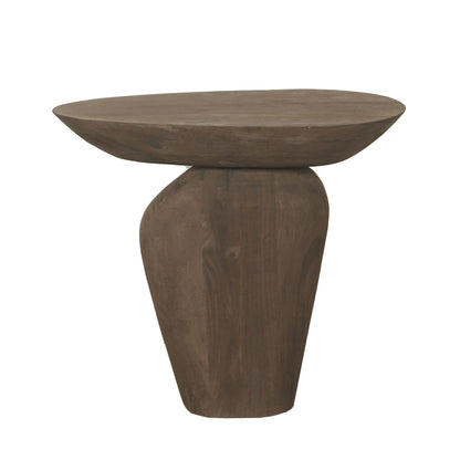 Harshad Brown Mango Wood Side Table Organic PTMD - Bijzettafel - PTMD - livinglovely.nl