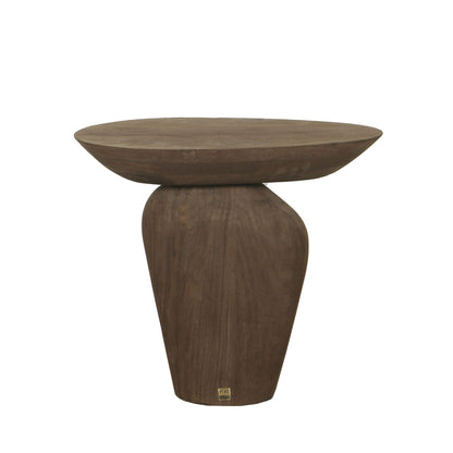 Harshad Brown Mango Wood Side Table Organic PTMD - Bijzettafel - PTMD - livinglovely.nl