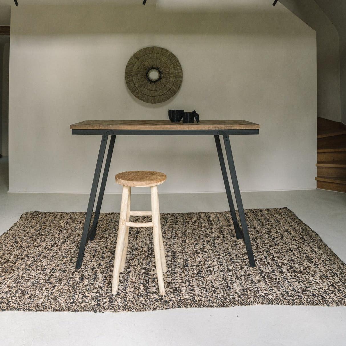 Het Seagrass Tapijt - Naturel Zwart - 180x240 - Vloerkleed - Bazar Bizar - livinglovely.nl