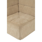 Hoekstuk Modulaire Sofa Donker Beige J-Line
