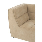 Hoekstuk Modulaire Sofa Donker Beige J-Line