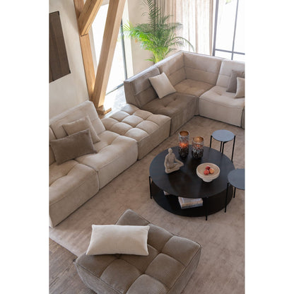 Hoekstuk Modulaire Sofa Donker Beige J-Line