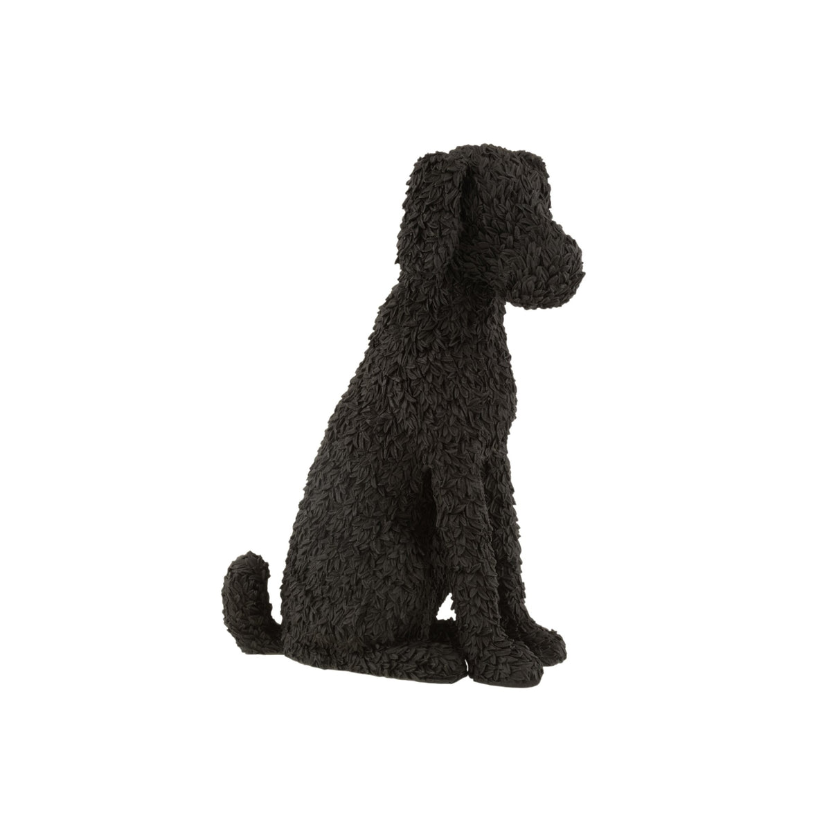 Hond Max Zittend Poly Zwart J-Line