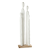 Hoog Groep Figuren Hout Wit - Beeld - J-Line - livinglovely.nl