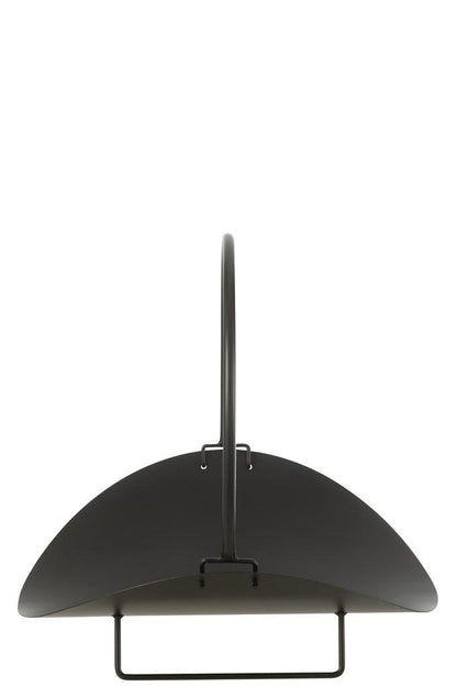 Houder Brandhout New Metaal Zwart J-Line - Openhaard accessoire - J-Line - livinglovely.nl