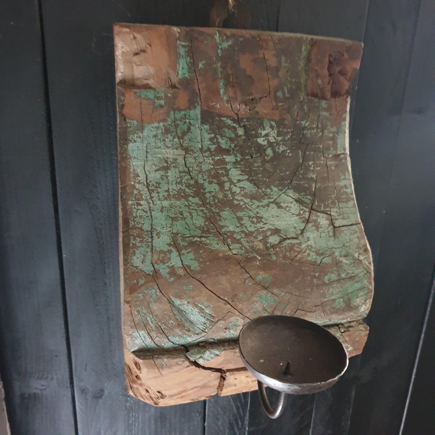 Houten Wandkandelaar - Wandkandelaar - Living Lovely - livinglovely.nl