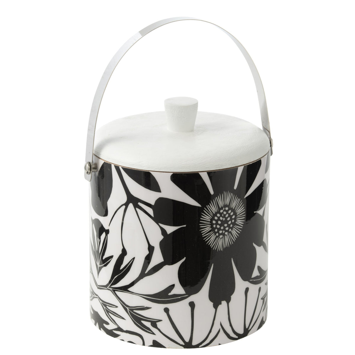 IJsemmer Bloemen Mangohout Zwart/Wit J-Line