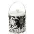 Ijsemmer Bloemen Mangohout Zwart/Wit - Keukenaccessoire - J-Line - livinglovely.nl