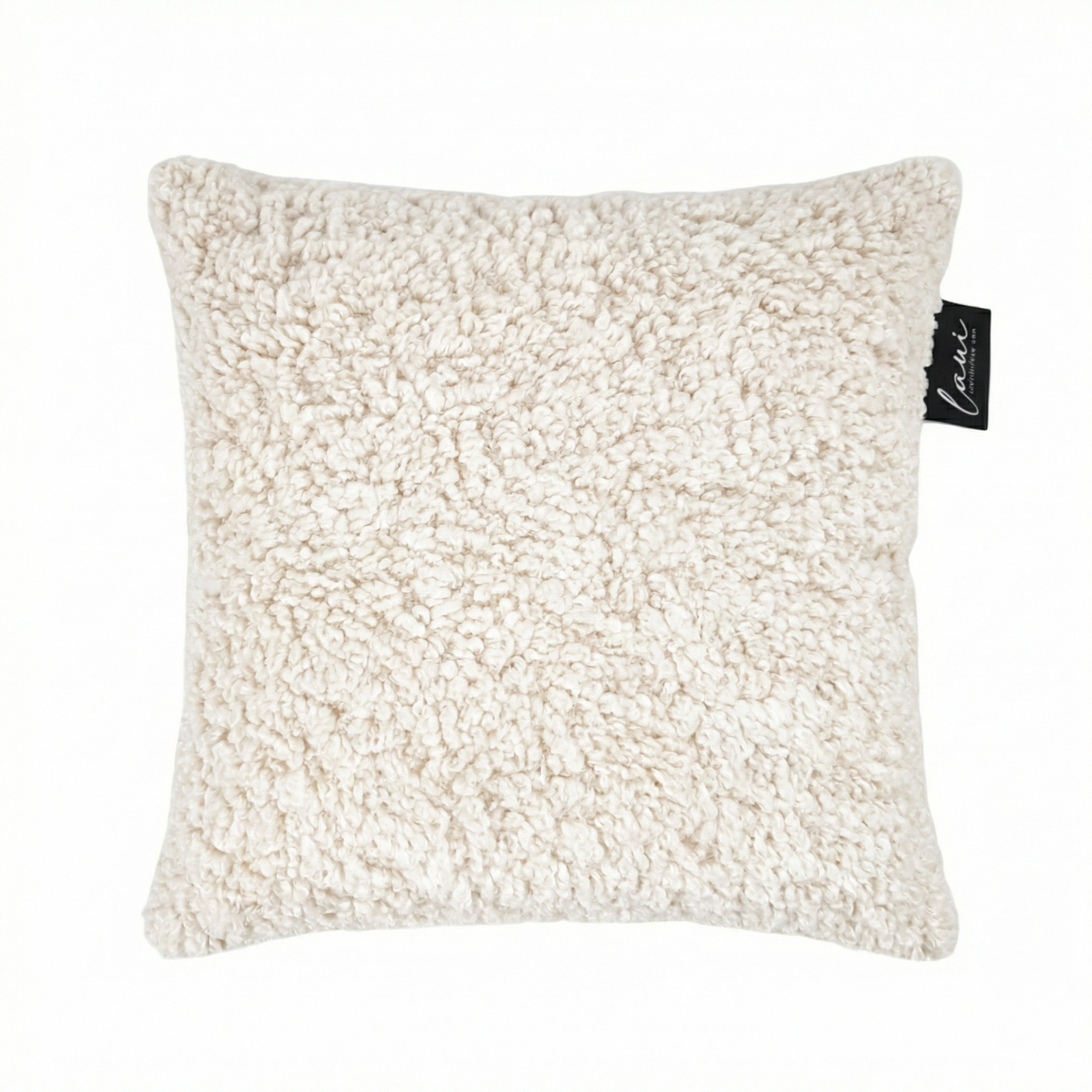 Laui Lounge Indoor Kussen Doodle White Cream 50x50 cm met handgetekende print
