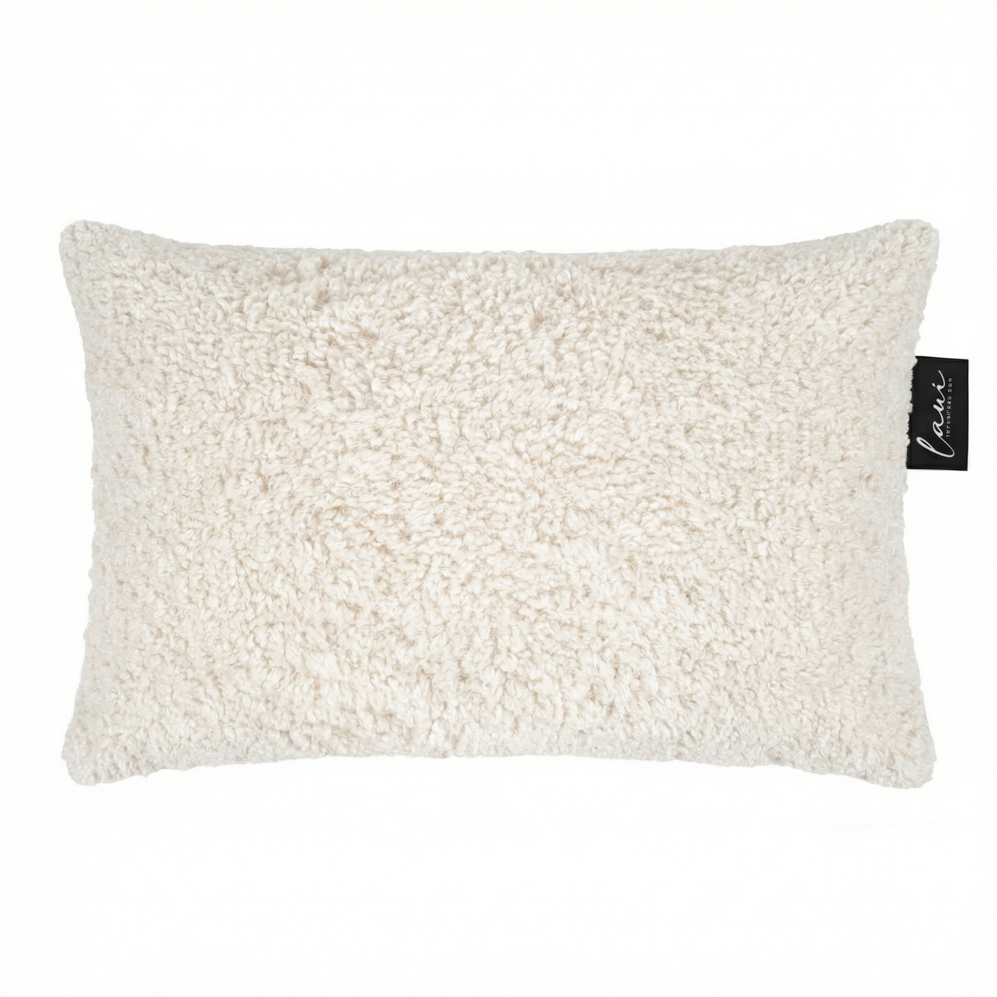 Laui Lounge Indoor Kussen Doodle White Cream 60x40 cm, langwerpig kussen met print
