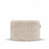 Laui Lounge Indoor Pouf Doodle White Cream Ø68x35 cm, brede ronde poef in gebroken wit