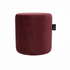 Laui Lounge Indoor Pouf Velvet Burgundy Ø44x46 cm, ronde bordeauxrode velvet poef