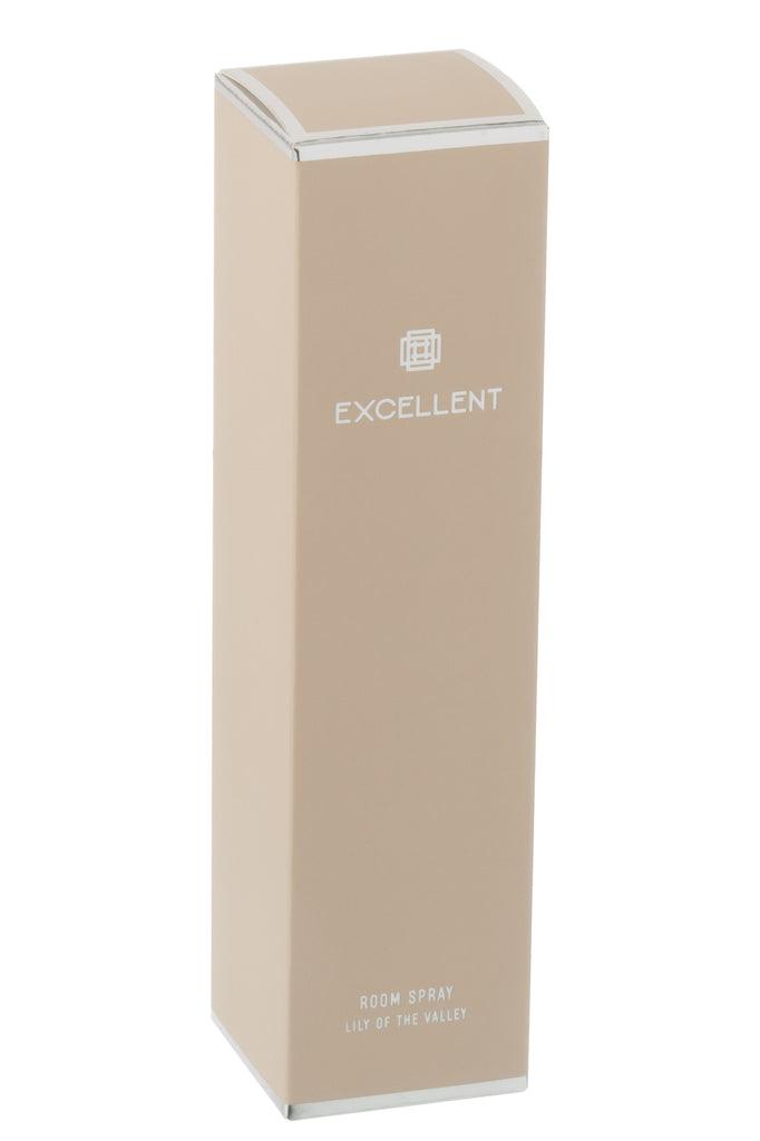 Interieurspray Excellent Glas Beige 50ML - Geurstokjes - J-Line - livinglovely.nl