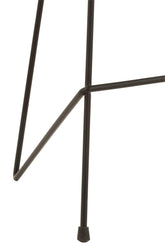 J-Line Barstoel Teakhout Ijzer Naturel - Barkruk - J-Line - livinglovely.nl