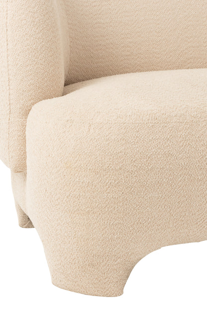 J-Line Witte 2/3-zits Sofa J-Line - Bankstel - J-Line - livinglovely.nl