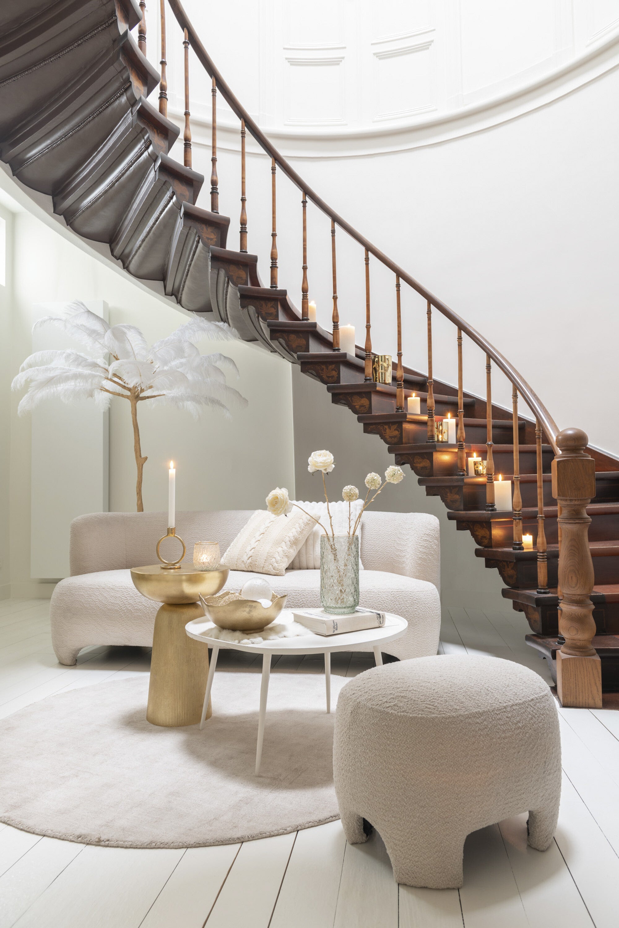 J-Line Witte 2/3-zits Sofa J-Line - Bankstel - J-Line - livinglovely.nl